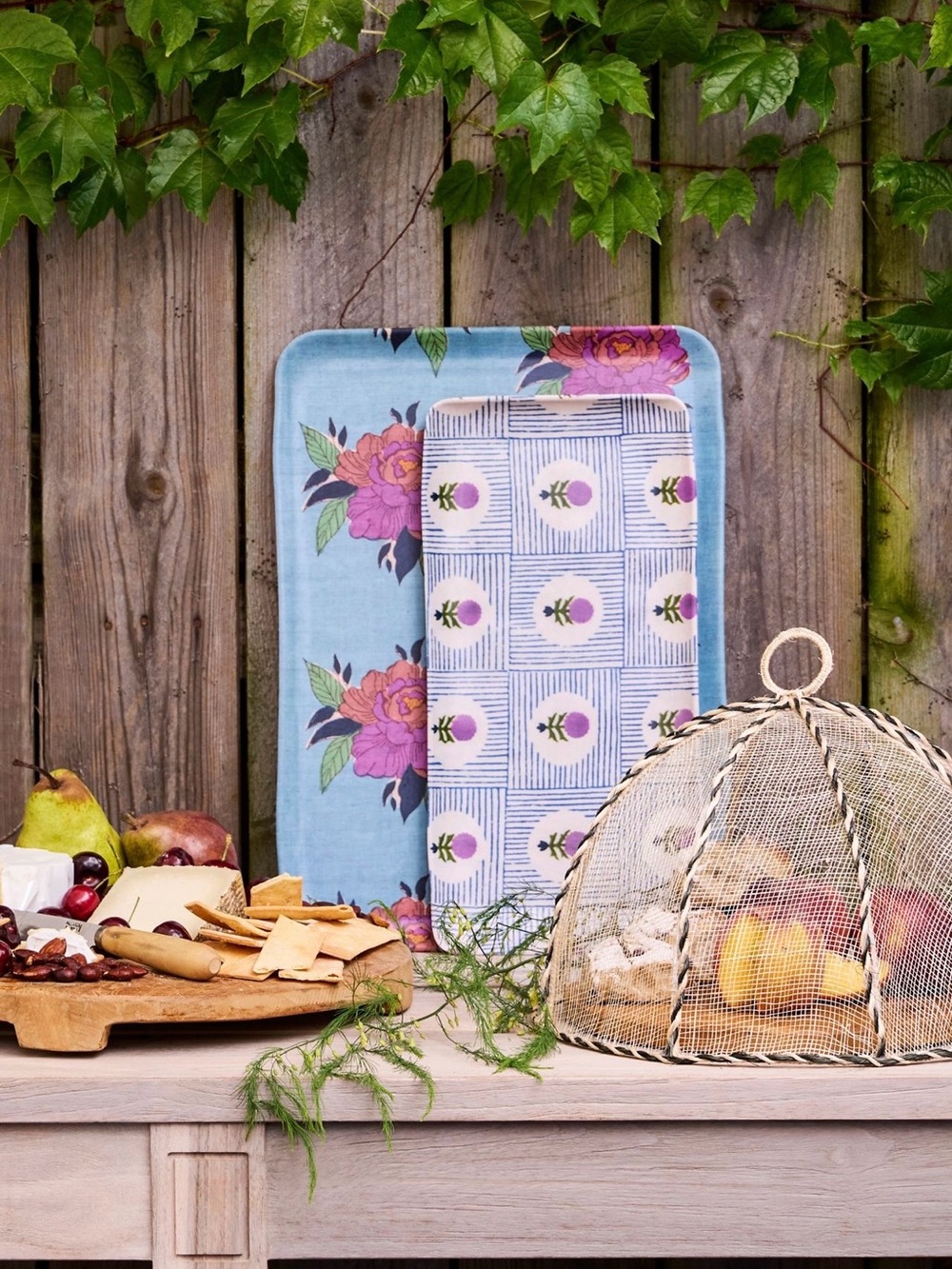 Anthropologie Terrain Blossom Melamine Serving Platter